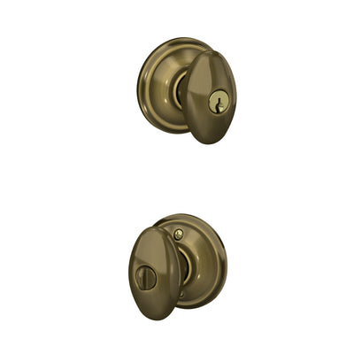 Schlage Siena Knob Keyed Entry Lock Standard Trim