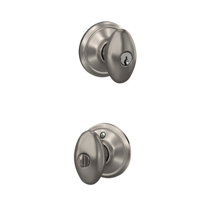 Schlage Siena Knob Keyed Entry Lock Standard Trim