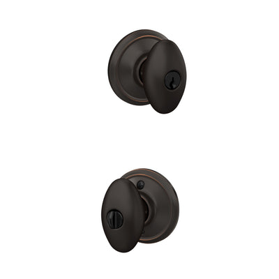 Schlage Siena Knob Keyed Entry Lock Standard Trim