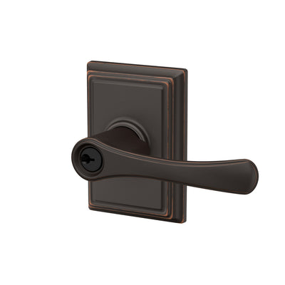 Schlage Avila Lever Keyed Entry Lock Addison Trim