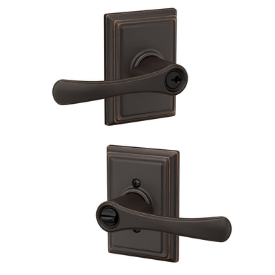 Schlage Avila Lever Keyed Entry Lock Addison Trim