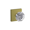 Schlage Custom Alexandria Glass Non-Turning Knob Collins Trim