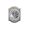 Schlage Custom Alexandria Glass Non-Turning Knob Camelot Trim