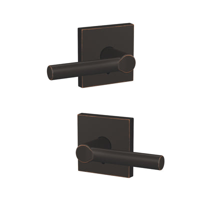 Schlage Custom Broadway Non-Turning Lever Collins Trim