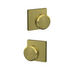 Schlage Custom Bowery Non-Turning Knob Collins Trim