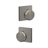 Schlage Custom Bowery Non-Turning Knob Collins Trim