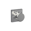 Schlage Custom Bowery Non-Turning Knob Collins Trim