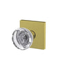 Schlage Custom Hobson Glass Non-Turning Knob Collins Trim