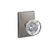 Schlage Custom Hobson Glass Non-Turning Knob Century Trim