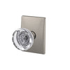 Schlage Custom Hobson Glass Non-Turning Knob Century Trim