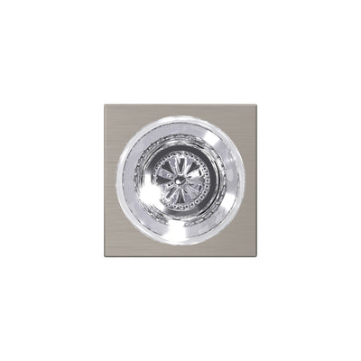 Schlage Custom Hobson Glass Non-Turning Knob Collins Trim