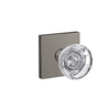 Schlage Custom Hobson Glass Non-Turning Knob Collins Trim