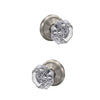 Schlage Custom Alexandria Glass Knob Combined Interior Hall-Closet and Bed-Bath Lock Alden Trim