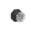 Schlage Custom Alexandria Glass Knob Combined Interior Hall-Closet and Bed-Bath Lock Rosewood Trim