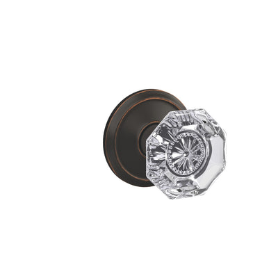 Schlage Custom Alexandria Glass Knob Combined Interior Hall-Closet and Bed-Bath Lock Alden Trim