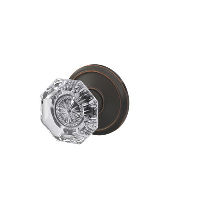 Schlage Custom Alexandria Glass Knob Combined Interior Hall-Closet and Bed-Bath Lock Alden Trim