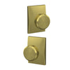 Custom Bowery Knob Combined Interior Hall-Closet and Bed-Bath Lock Century Trim