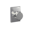 Custom Bowery Knob Combined Interior Hall-Closet and Bed-Bath Lock Century Trim