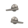 Schlage Custom Eller Lever Combined Interior Hall-Closet and Bed-Bath Lock Kinsler Trim