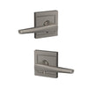 Schlage Custom Eller Lever Combined Interior Hall-Closet and Bed-Bath Lock Upland Trim