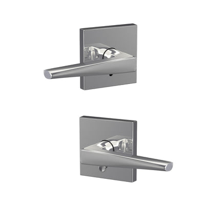 Schlage Custom Eller Lever Combined Interior Hall-Closet and Bed-Bath Lock Collins Trim