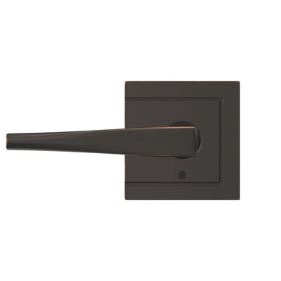 Schlage Custom Eller Lever Combined Interior Hall-Closet and Bed-Bath Lock Upland Trim