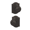 Schlage Georgian Knob Combined Interior Hall-Closet and Bed-Bath Lock Camelot Trim