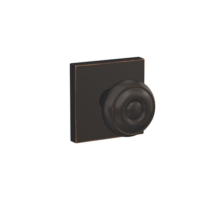 Schlage Custom Georgian Knob Combined Interior Hall-Closet and Bed-Bath Lock Collins Trim