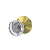 Schlage Custom Hobson Glass Knob Combined Interior Hall-Closet and Bed-Bath Lock Kinsler Trim