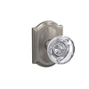 Schlage Hobson Glass Knob Combined Interior Hall-Closet and Bed-Bath Lock Camelot Trim