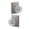 Schlage Custom Hobson Glass Knob Combined Interior Hall-Closet and Bed-Bath Lock Century Trim