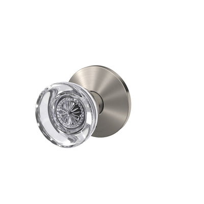 Schlage Custom Hobson Glass Knob Combined Interior Hall-Closet and Bed-Bath Lock Kinsler Trim