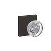 Schlage Custom Hobson Glass Knob Combined Interior Hall-Closet and Bed-Bath Lock Collins Trim