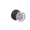 Schlage Custom Hobson Glass Knob Combined Interior Hall-Closet and Bed-Bath Lock Kinsler Trim