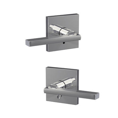 Schlage Custom Latitude Lever Combined Interior Hall-Closet and Bed-Bath Lock Collins Trim