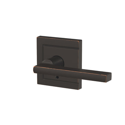 Schlage Custom Latitude Lever Combined Interior Hall-Closet and Bed-Bath Lock Upland Trim