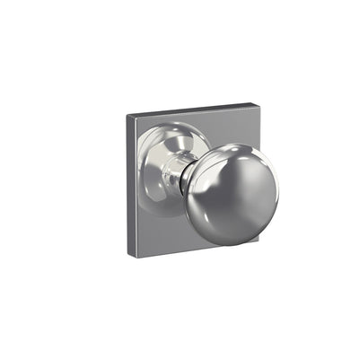 Schlage Custom Plymouth Knob Combined Interior Hall-Closet and Bed-Bath Lock Collins Trim