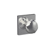 Schlage Custom Plymouth Knob Combined Interior Hall-Closet and Bed-Bath Lock Collins Trim