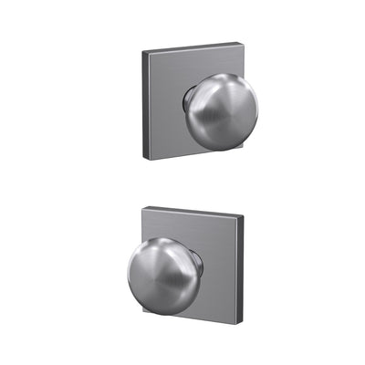 Schlage Custom Plymouth Knob Combined Interior Hall-Closet and Bed-Bath Lock Collins Trim