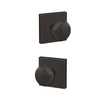 Schlage Custom Plymouth Knob Combined Interior Hall-Closet and Bed-Bath Lock Collins Trim