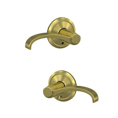 Schlage Custom Whitney Lever Combined Interior Hall-Closet and Bed-Bath Lock Alden Trim