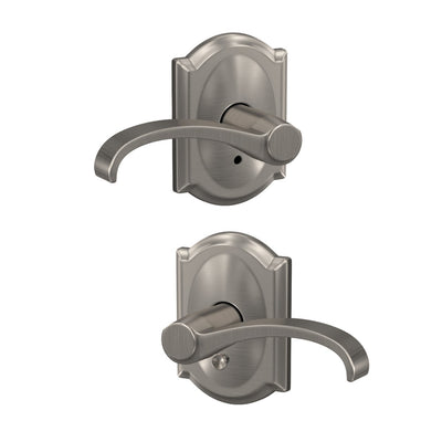 Schlage Custom Whitney Lever Combined Interior Hall-Closet and Bed-Bath Lock Camelot Trim