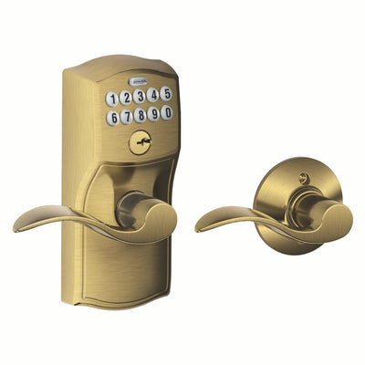 Schlage Keypad Lever and Accent Lever With Auto Lock Standard Trim