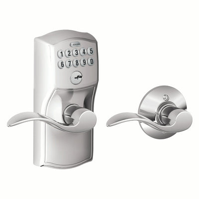 Schlage Keypad Lever and Accent Lever With Auto Lock Standard Trim