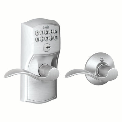 Schlage Keypad Lever and Accent Lever With Auto Lock Standard Trim