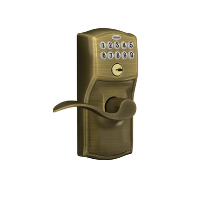 Schlage Keypad Lever and Accent Lever With Flex Lock Camelot Trim