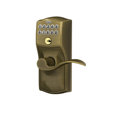 Schlage Keypad Lever and Accent Lever With Flex Lock Camelot Trim