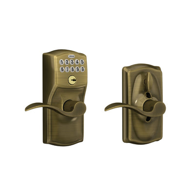 Schlage Keypad Lever and Accent Lever With Flex Lock Camelot Trim