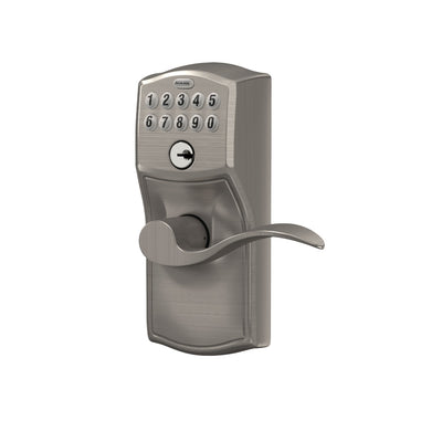 Schlage Keypad Lever and Accent Lever With Flex Lock Camelot Trim