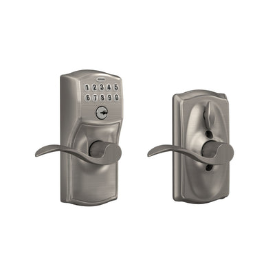 Schlage Keypad Lever and Accent Lever With Flex Lock Camelot Trim